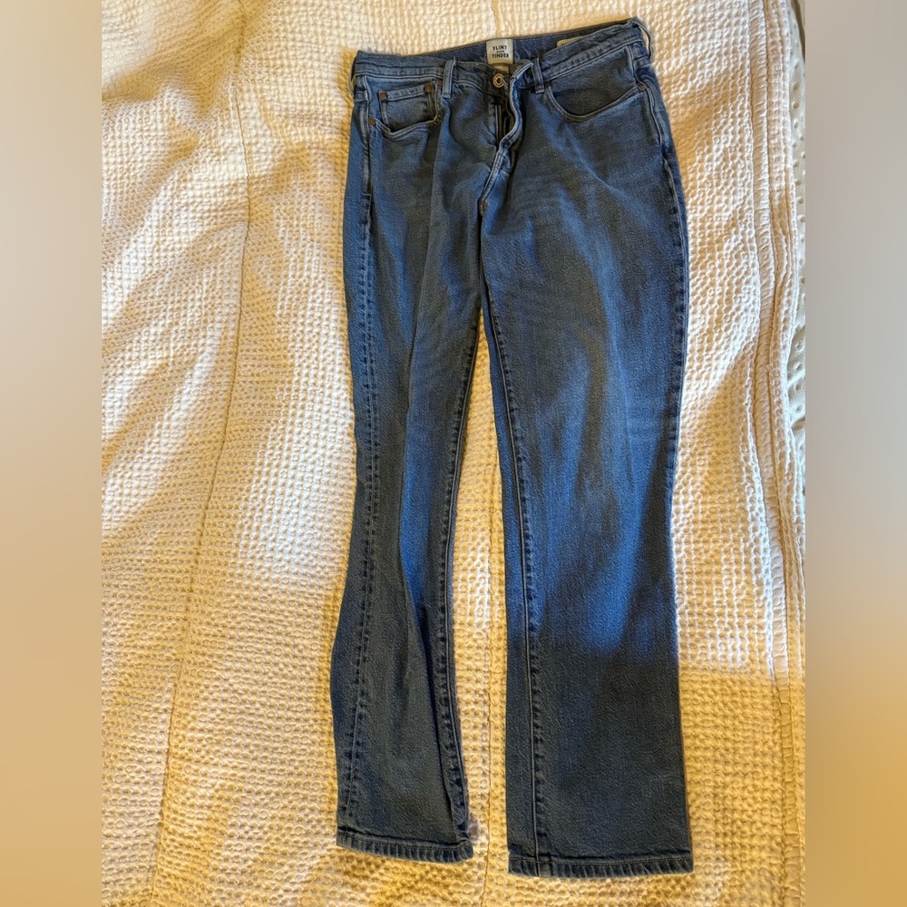 Flint & Tinder Men's Straight Fit Blue Jeans